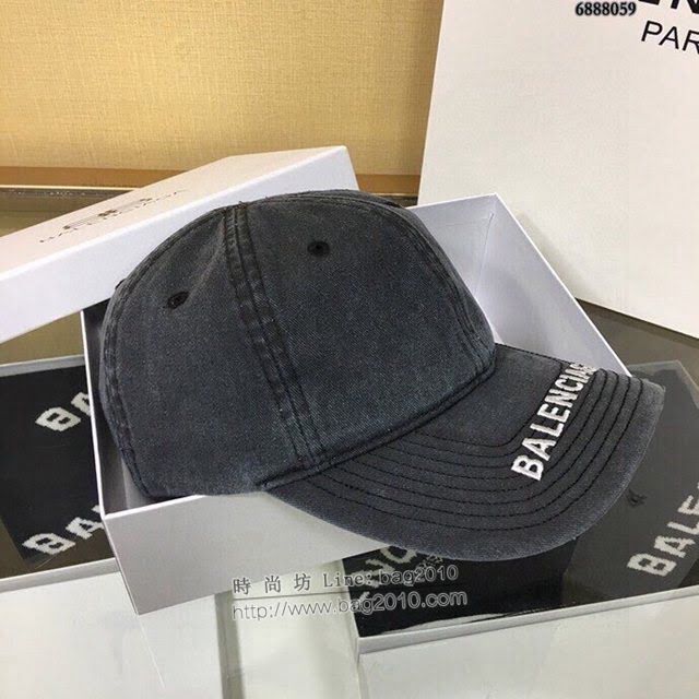 Balenciaga男女同款帽子 巴黎世家刺繡字母棒球帽鴨舌帽  mm1413